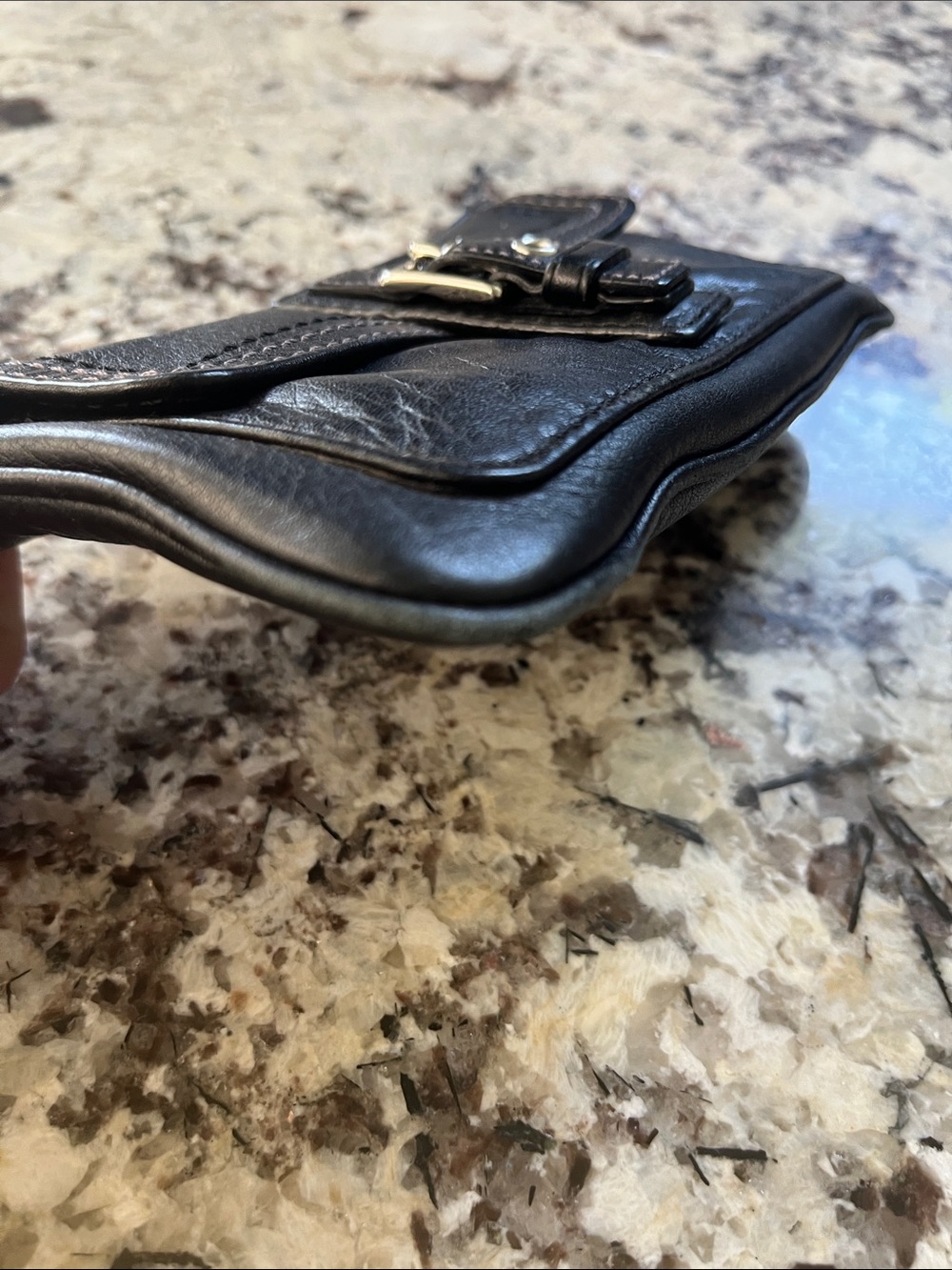 Coach Vintage Black Leather wristlet. Pre-Owned Condition-Good - Picture 5 of 5